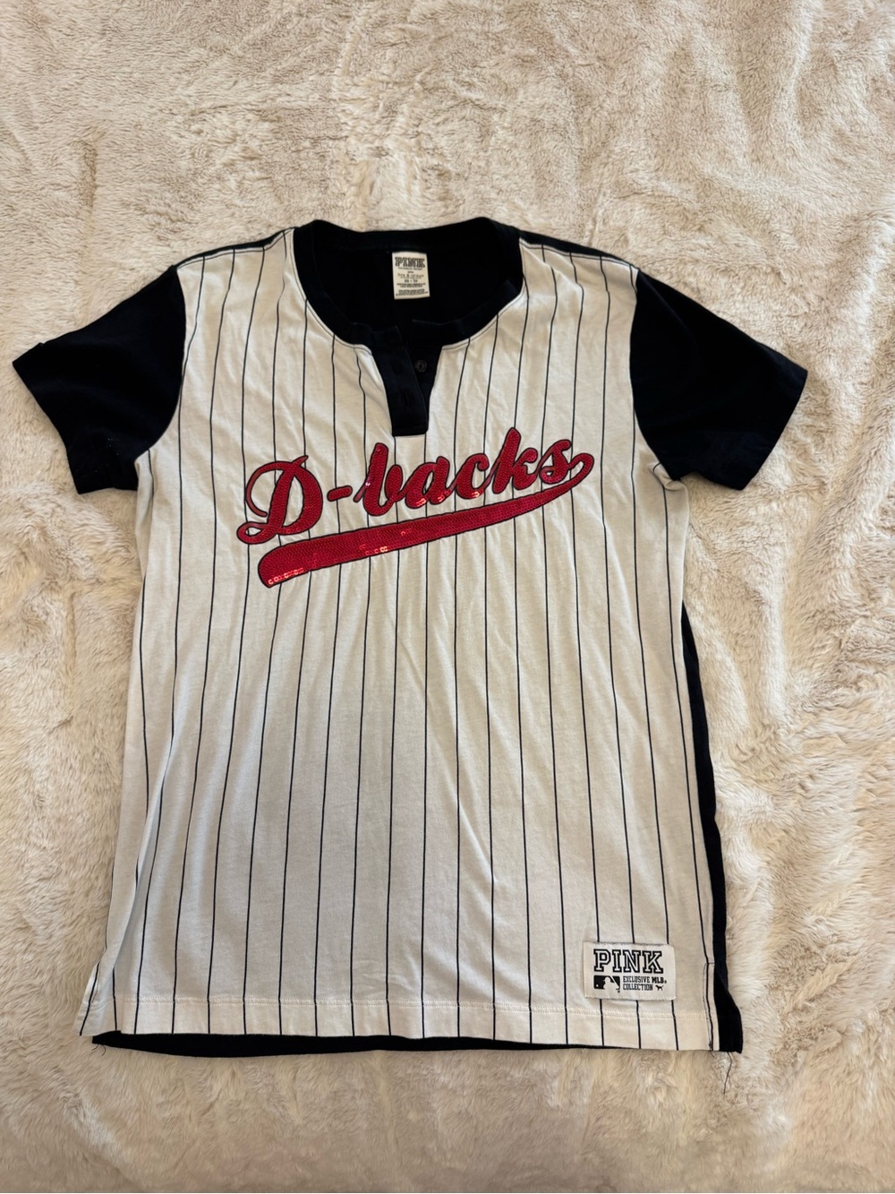 Victoria Secret Pink Diamondbacks jersey style shirt
